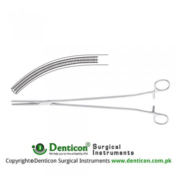 Kieback Hysterectomy Forcep Curved Stainless Steel, 25 cm - 9 3/4"